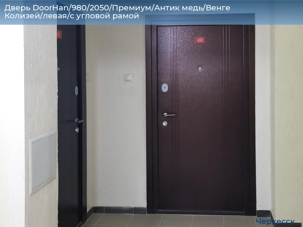 Дверь DoorHan/980/2050/Премиум/Антик медь/Венге Колизей/левая/с угловой рамой, cherkessk.doorhan.ru