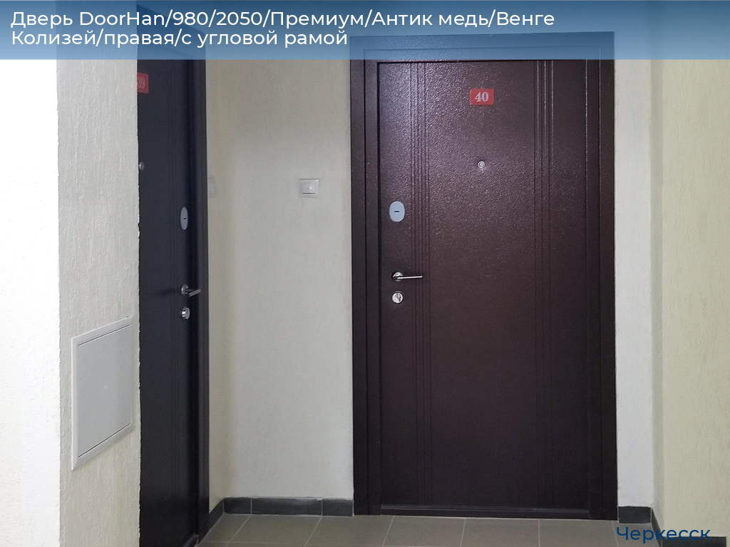 Дверь DoorHan/980/2050/Премиум/Антик медь/Венге Колизей/правая/с угловой рамой, cherkessk.doorhan.ru